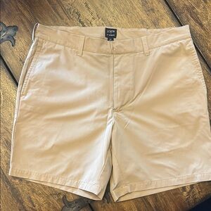 J. Crew Factory Tech 7” Tan Shorts